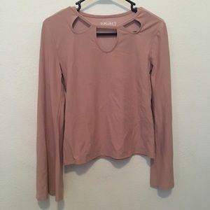 Long Sleeve Bell Sleeve Shirt